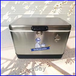 Ice Chest Yakimoto Cooler box, with Bottle Opener 54qt, Vintage Ice Bucket, Outdoor
