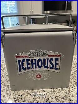 Icehouse Beer Plank Road Brewery Embossed Metal cooler ice House chest Man Cave