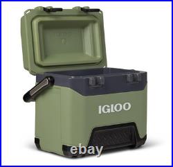 Igloo BMX Cooler Insulated Hard Shell Ice Chest Oil Green 25 QT