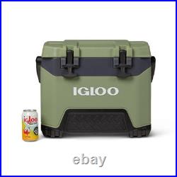 Igloo BMX Cooler Insulated Hard Shell Ice Chest Oil Green 25 QT