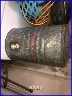 Igloo Galvanized Metal Water Cooler Jug 3 Gallons Rustic Decor Lid