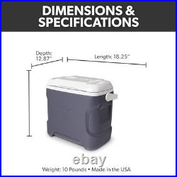 Igloo Iceless Thermoelectric Cooler 28qt Gray White