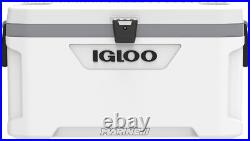 Igloo Plastic 70QT Latitude Marine Ultra White Cooler With nonslip swing handles Igloo Plastic 70QT Latitude Marine Ultra White Cooler With nonslip swing handles