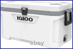 Igloo Plastic 70QT Latitude Marine Ultra White Cooler With nonslip swing handles Igloo Plastic 70QT Latitude Marine Ultra White Cooler With nonslip swing handles