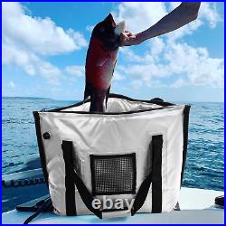 Insulated Fish Bag Cooler Flat Bottom-27.5Qt 58QT Waterproof Fish Kill Bag, Fishi