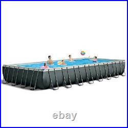 Intex 32ft x 16ft x 52in Ultra XTR Rectangular Pool, Floats (2 Pack), & Cooler