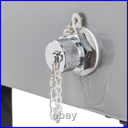 Iron Rolling Warm Cooler Food 80 QT Cart Ice Chest with 4 Wheels and Shelf