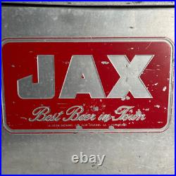 JAX Beer Ice Chest Vintage 1950s Aluminum Metal Cooler New Orleans Louisiana JAX Beer Ice Chest Vintage 1950s Aluminum Metal Cooler New Orleans Louisiana