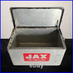 JAX Beer Ice Chest Vintage 1950s Aluminum Metal Cooler New Orleans Louisiana JAX Beer Ice Chest Vintage 1950s Aluminum Metal Cooler New Orleans Louisiana