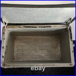 JAX Beer Ice Chest Vintage 1950s Aluminum Metal Cooler New Orleans Louisiana JAX Beer Ice Chest Vintage 1950s Aluminum Metal Cooler New Orleans Louisiana