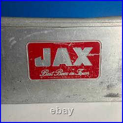 JAX Beer Ice Chest Vintage 1950s Aluminum Metal Cooler New Orleans Louisiana JAX Beer Ice Chest Vintage 1950s Aluminum Metal Cooler New Orleans Louisiana