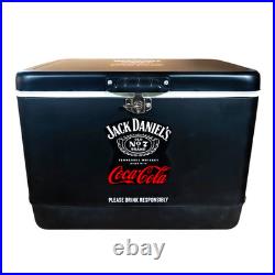 Jack Daniel's&Coca-Cola 54 Quart Heavy-Duty High Capacity Cooler, Party Essential