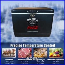 Jack Daniel's&Coca-Cola 54 Quart Heavy-Duty High Capacity Cooler, Party Essential