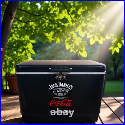 Jack Daniel's&Coca-Cola 54 Quart Heavy-Duty High Capacity Cooler, Party Essential