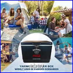 Jack Daniel's&Coca-Cola 54 Quart Heavy-Duty High Capacity Cooler, Party Essential