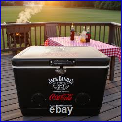Jack Daniel's&Coca-Cola 54Qt Ice Chest with Bluetooth Speaker for Gatherings
