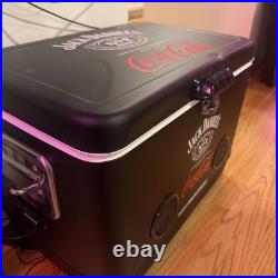 Jack Daniel's&Coca-Cola 54Qt Ice Chest with Bluetooth speaker, Party Essentials