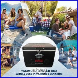 Jack Daniel's&Coca-Cola 54Qt Ice Chest with Bluetooth speaker, Party Essentials