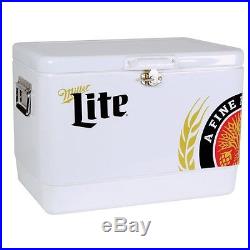 Koolatron Stainless Steel Miller Light 54L Ice Chest Holds Up To 85 Cans MLIC-54