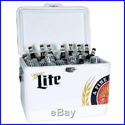 Koolatron Stainless Steel Miller Light 54L Ice Chest Holds Up To 85 Cans MLIC-54