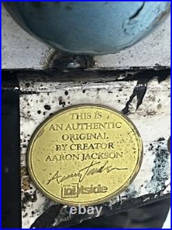 Land Rover Metal Art Ice Chest on Wheels Cooler Aaron Jackson Think Outside