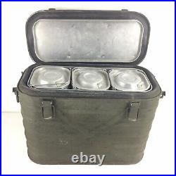 Landers Frary & Clark US Military Metal Insulated Cooler 1960 With Inserts