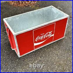 Large 1960s Coca-Cola Model 183 Vintage Metal Cooler Ice Chest 38 x 18 x 18
