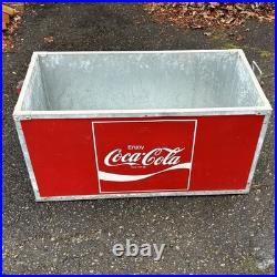 Large 1960s Coca-Cola Model 183 Vintage Metal Cooler Ice Chest 38 x 18 x 18