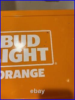 Large Rare Budweiser Bud Light Orange Cooler