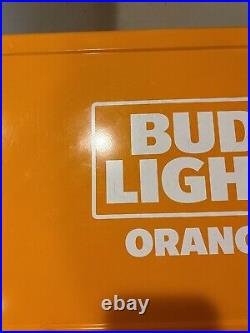 Large Rare Budweiser Bud Light Orange Cooler