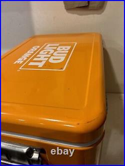 Large Rare Budweiser Bud Light Orange Cooler