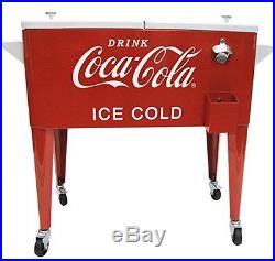 Leigh Country CP 98119 Coca Cola Metal Ice Cold Cooler, 80-Quart