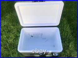 Limited Edition 54 Qt SNAP-ON COOLER Vintage/Retro Steel-Wrapped Rare Silver