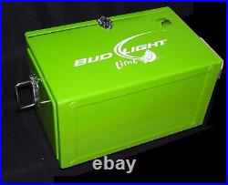 Limited Edition Bud Light Lime Green Insulated Metal Cooler Ice Chest