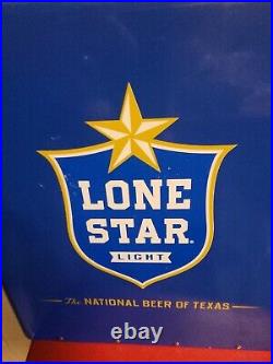 Lone Star Light Beer Metal Ice Chest