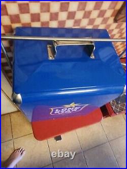 Lone Star Light Beer Metal Ice Chest