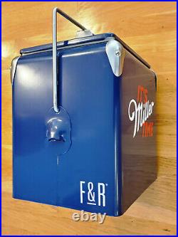 MILLER LITE Vintage PROMO Custom Metal cooler, BRAND NEW! Foster & Rye RARE