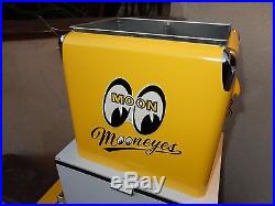 Mooneyes Soda Cooler Ice Box Metal Vintage Style Hot Rod Kustom Nhra Rat Fink