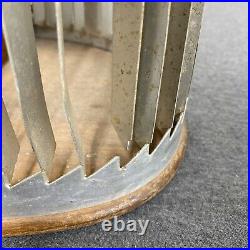 Mathes Cooler Box Fan-4 Metal Blades-Wood Cabinet-Antique VTG