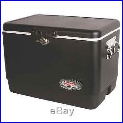 Matte Black Color 54 Qt Thermozone Cooler Heavy Duty Outdoor Cart Accessory
