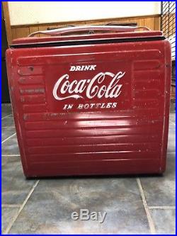MetaL DRINK Coca-cola Cooler With Tray Bottle Opener and Spigot Coke Advertising