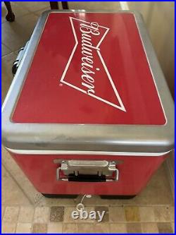 Metal Budweiser Cooler 20 Inches by 12 wide and 13 deep -Never Used