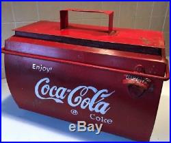 Metal Coca Cola Coke Drinks Cooler 50s CLASSIC CAR VW Split screen Vintage