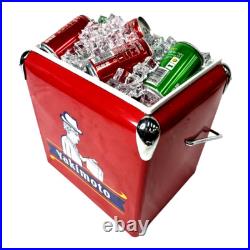 Metal Cooler Box Yakimoto 13L Classical for BBQ Camping Picnic Fashing Party