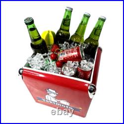 Metal Cooler Box Yakimoto 13L Classical for BBQ Camping Picnic Fashing Party