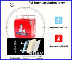 Metal Cooler Box Yakimoto 14QT Classical for BBQ Camping Picnic Fashing Party