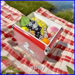 Metal Picnic Water Cooler Yakimoto Reto 13L Ice Chest Keep Cold About 72 Hours