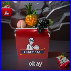 Metal Picnic Water Cooler Yakimoto Reto 13L Ice Chest Keep Cold About 72 Hours