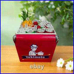 Metal Picnic Water Cooler Yakimoto Reto 13L Ice Chest Keep Cold About 72 Hours