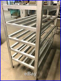 Metals Inc Aluminum 48 x 24.5 Commercial Walkin Cooler Storage Rack 8 Tier